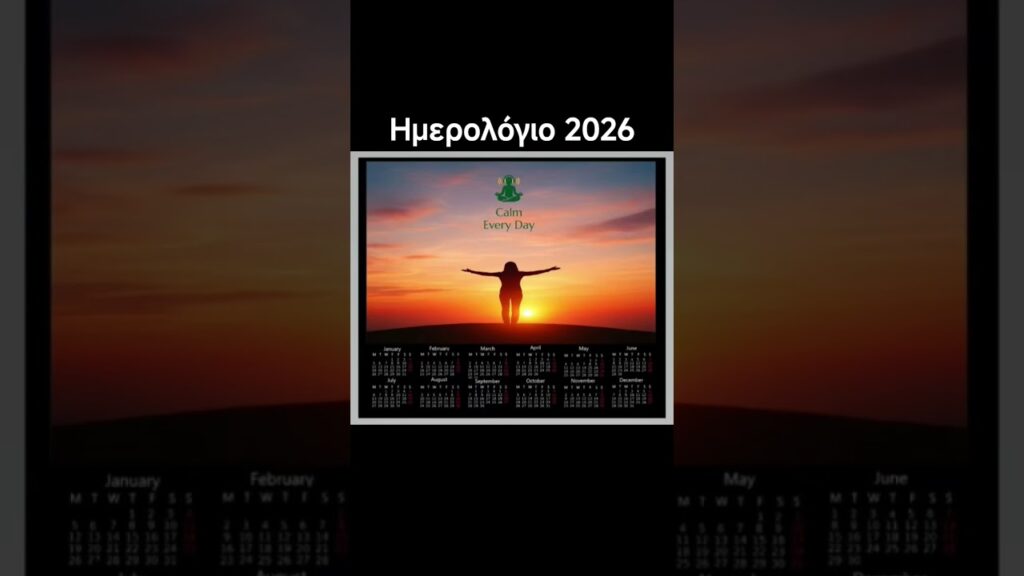 Ας είναι το 2026 γαλήνιο, παρέα με το CalmEveryDay.com