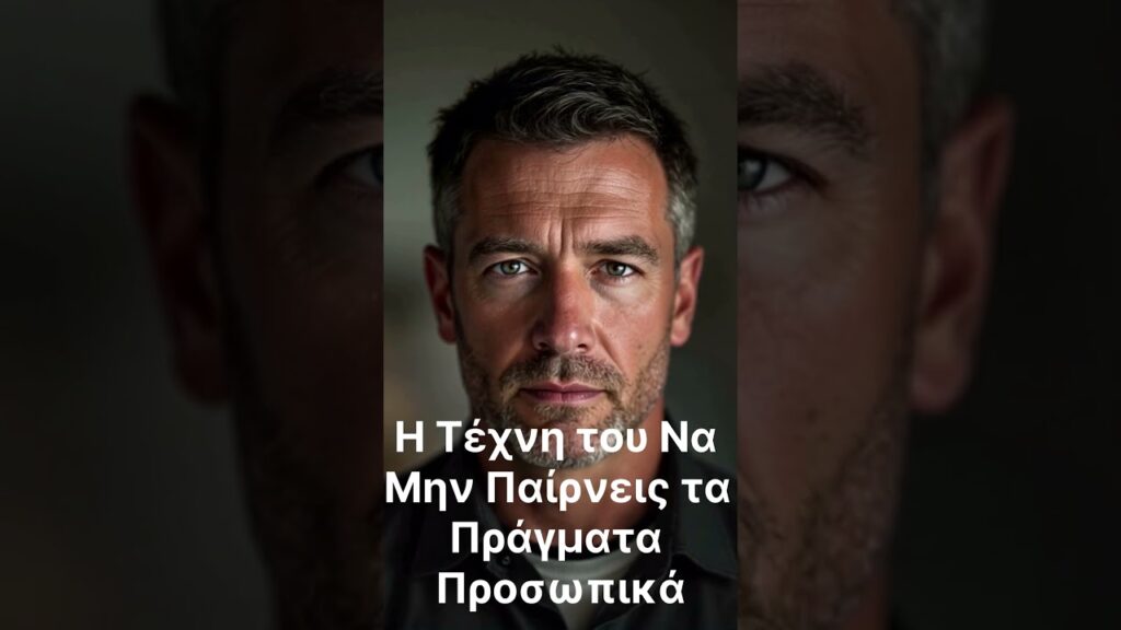 Στωικό Μονοπάτι 4ο Μέρος Η Τέχνη του Να Μην Παίρνεις τα Πράγματα Προσωπικά